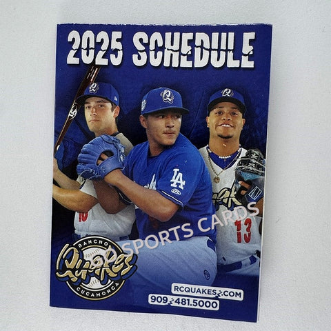 2025 Rancho Cucamonga Quakes Pocket Schedule