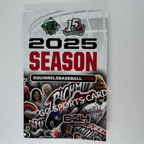 2025 Richmond Flying Squirrels Pocket Schedule