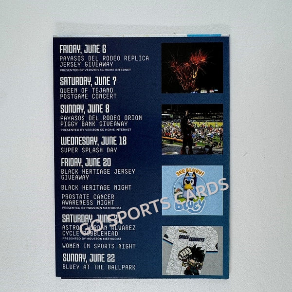 2025 Sugar Land Space Cowboys Pocket Schedule