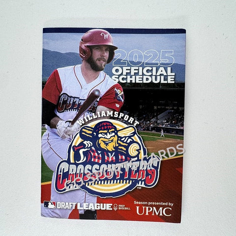 2025 Williamsport Crosscutters Pocket Schedule