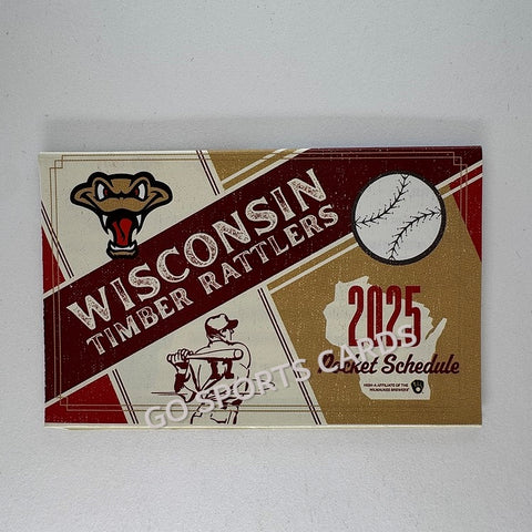 2025 Wisconsin Timber Rattlers Pocket Schedule