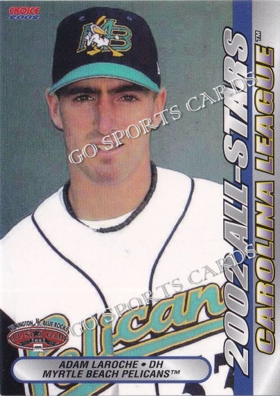 2002 California Carolina League All Star Game Adam LaRoche