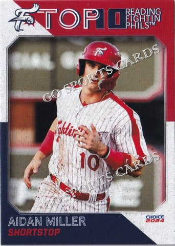 2024 Reading Fightin Phils Top 10 2nd Aidan Miller