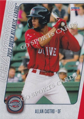 2023 Greenville Drive Champions Allan Castro