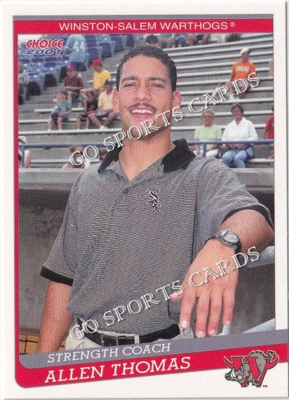 2001 Winston Salem Warthogs Allen Thomas