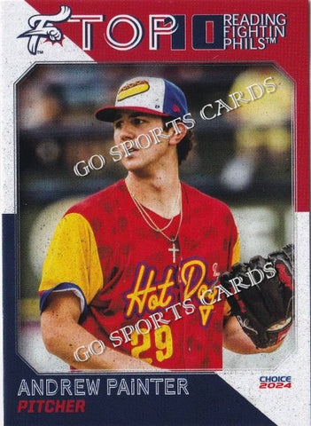 2024 Reading Fightin Phils Top 10 2nd Andrew Painter