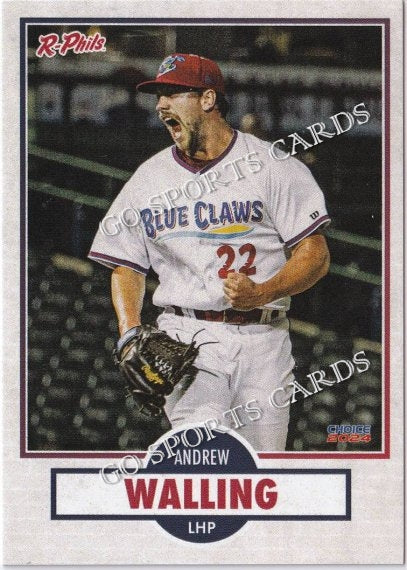 2024 Reading Fightin Phils 3rd Andrew Walling