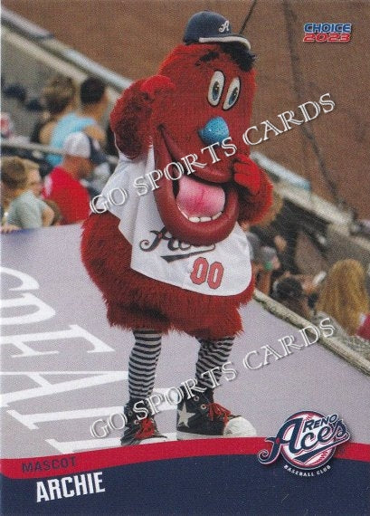 2023 Reno Aces Archie Mascot – Go Sports Cards