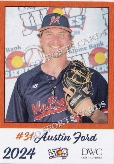 2024 McLennan Community College Highlanders JUCO Austin Ford