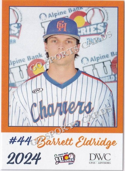 2024 Georgia Highlands College Chargers JUCO Barrett Eldridge