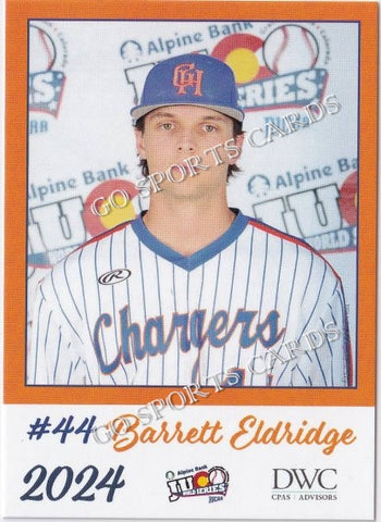 2024 Georgia Highlands College Chargers JUCO Barrett Eldridge