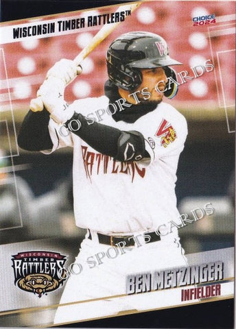 2024 Wisconsin Timber Rattlers Ben Metzinger