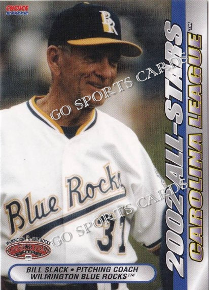 2002 California Carolina League All Star Game Bill Slack
