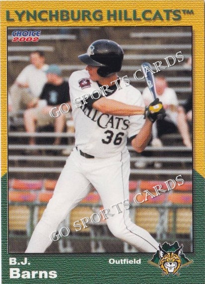 2002 Lynchburg Hillcats BJ Barns