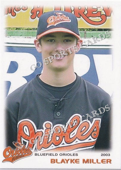 2003 Bluefield Orioles Blyke Miller
