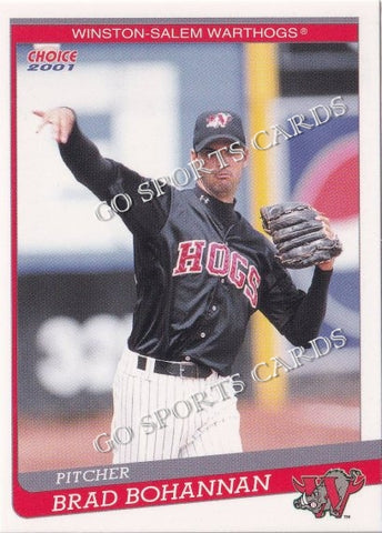 2001 Winston Salem Warthogs Brad Bohannan