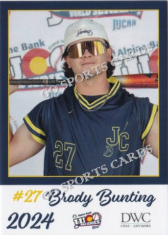2024 Johnson County Community College Cavaliers JUCO Brady Bunting