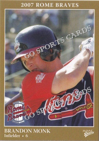 2007 Rome Braves Brandon Monk