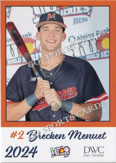 2024 McLennan Community College Highlanders JUCO Brecken Menuet