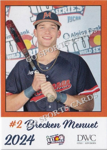 2024 McLennan Community College Highlanders JUCO Brecken Menuet