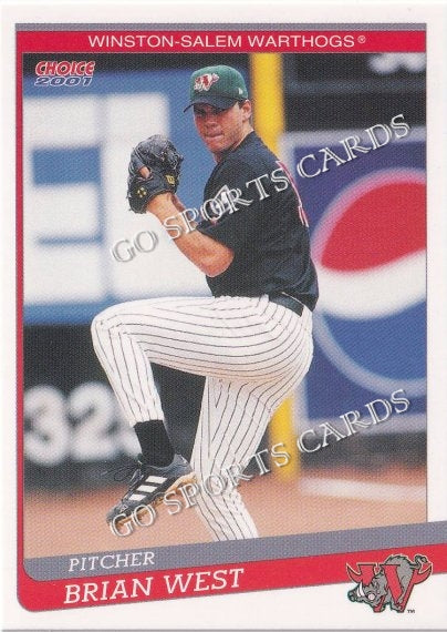 2001 Winston Salem Warthogs Brian West