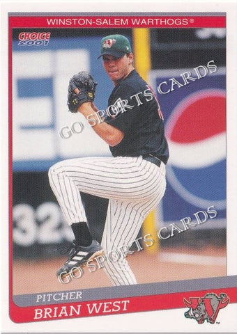 2001 Winston Salem Warthogs Brian West