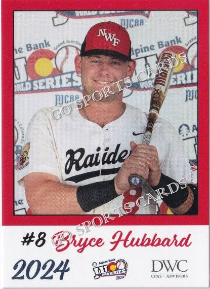 2024 Northwest Florida State Raiders JUCO Bryce Hubbard