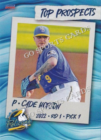 2023 Myrtle Beach Pelicans Top Prospects Cade Horton