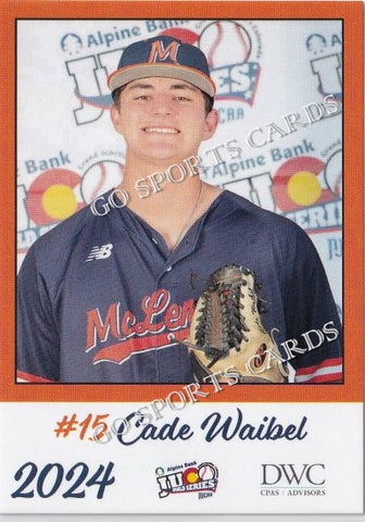 2024 McLennan Community College Highlanders JUCO Cade Waibel