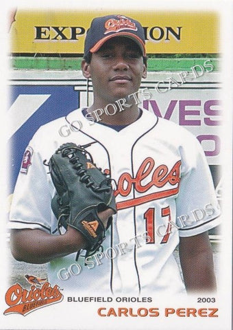 2003 Bluefield Orioles Carlos Perez