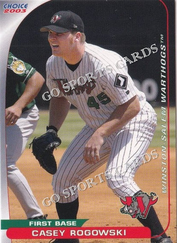 2003 Winston Salem Warthogs Casey Rogowski