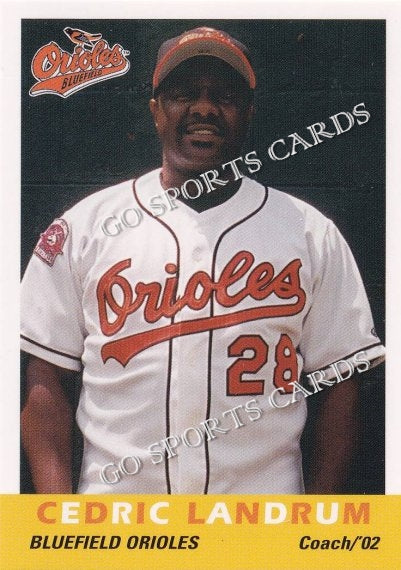 2002 Bluefield Orioles Cedric Landrum