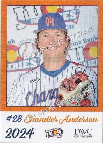 2024 Georgia Highlands College Chargers JUCO Chandler Anderson