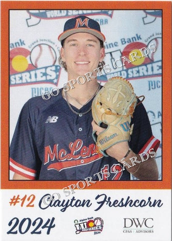 2024 McLennan Community College Highlanders JUCO Clayton Freshcorn