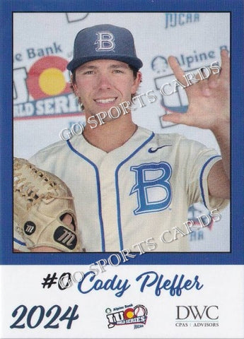 2024 Blinn College Buccaneers JUCO Cody Pfeffer