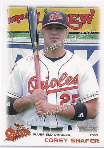 2003 Bluefield Orioles Corey Shafer