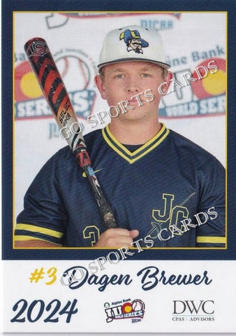 2024 Johnson County Community College Cavaliers JUCO Dagen Brewer