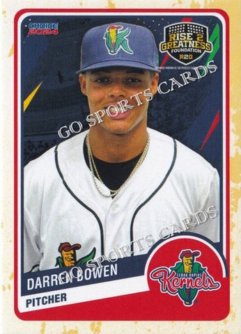 2024 Cedar Rapids Kernels Darren Bowen