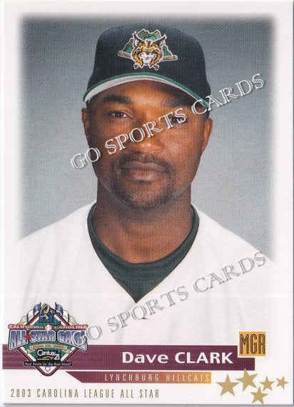2003 California Carolina League All Star Game Dave Clark