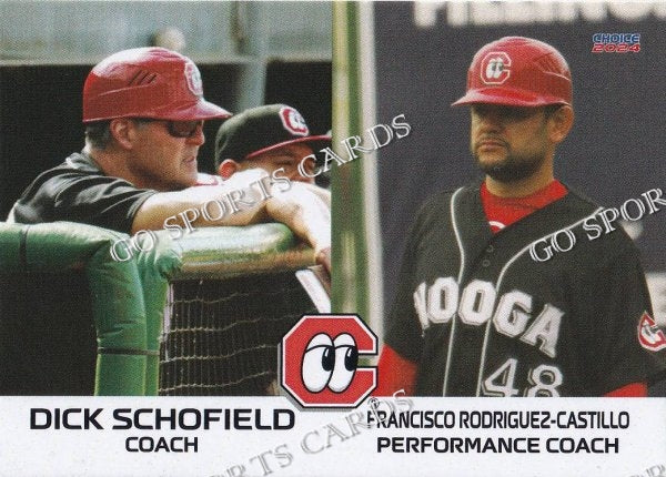 2024 Chattanooga Lookouts Dick Schofield Francisco Rodriguez Castillo