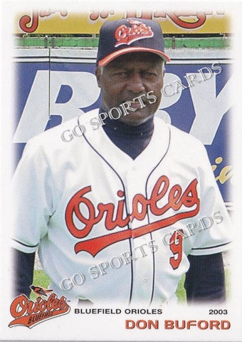 2003 Bluefield Orioles Don Buford