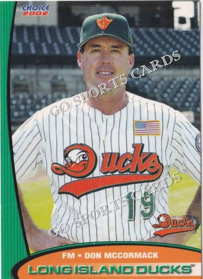 2002 Long Island Ducks Don McCormack