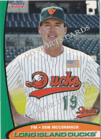 2002 Long Island Ducks Don McCormack