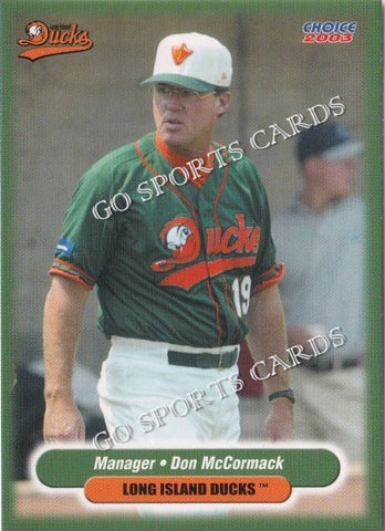 2003 Long Island Ducks Don McCormack