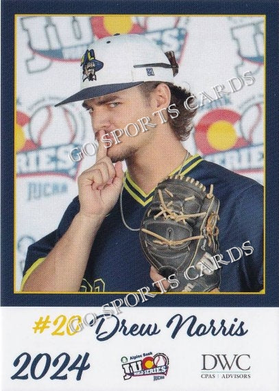 2024 Johnson County Community College Cavaliers JUCO Drew Norris