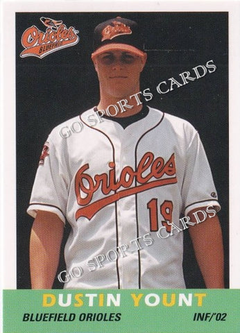 2002 Bluefield Orioles Dustin Yount