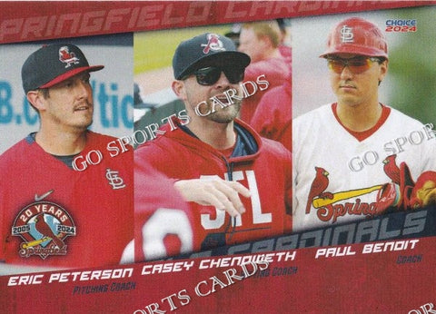 2024 Springfield Cardinals Paul Benoit Casey Chenoweth Eric Peterson