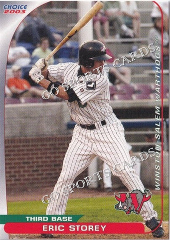 2003 Winston Salem Warthogs Eric Storey