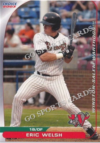 2003 Winston Salem Warthogs Eric Welsh