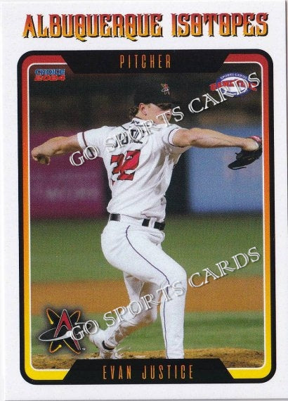 2024 Albuquerque Isotopes Evan Justice